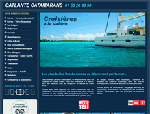 Tablet Screenshot of catlante-catamarans.com